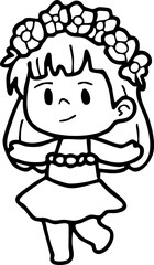 Cartoon Boys and Girls Elements Go to school Character Illustration