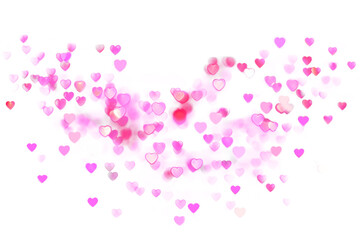 PNG heart bokeh element effec