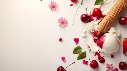 Sweet Celebration &ndash; Ice Cream and Berries for National Ice Cream Day