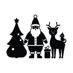 Santa Friends Icon Set  