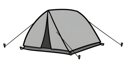 Tent Illustration: Camping Gear, Outdoor Adventure