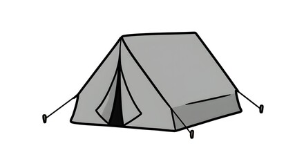 Tent Illustration: Camping Shelter Graphic