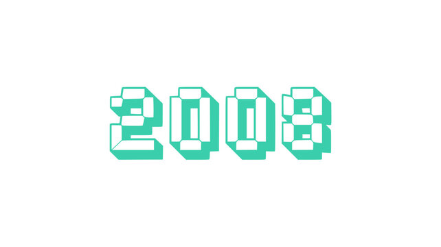 2008 Digital Year Retro Design