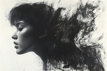 Fototapeta premium Abstract portrait of a woman (1)