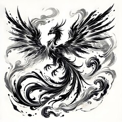 Naklejka premium Phoenix Soaring 