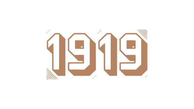1919 Year Vintage Retro Design