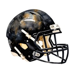 Fototapeta premium American football helmet sports black white background.