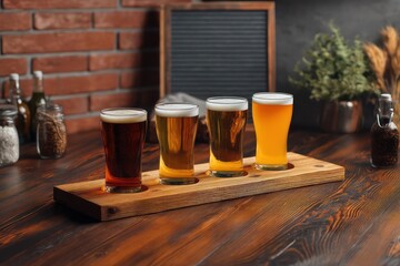 Brewery standee mockup for promoting local craft beer, ideal for beer tasting event marketing.