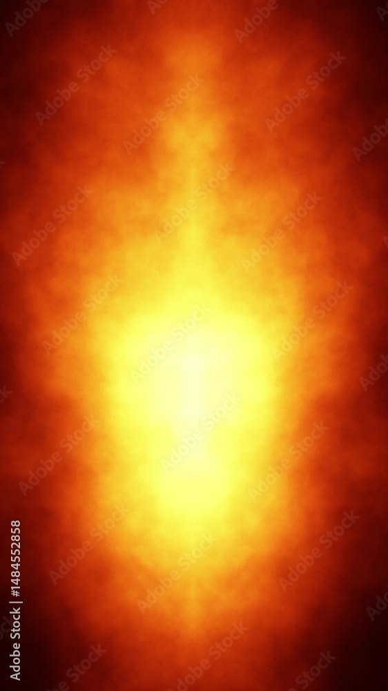 Poster artistic seamless fire flames with fireball effect loop vertical animation.