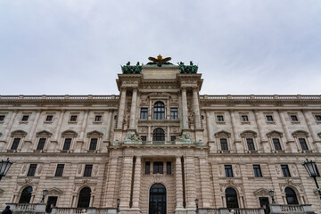 Fototapeta premium Hofburg Wien Neue Burg vom Burggarten