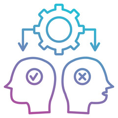 Conflict Management icon element for design