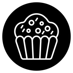 Chocolate Cupcake Icon
