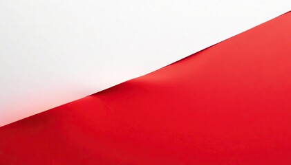 Obraz premium Striking red stripe across pristine white surface, geometric, accent