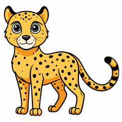 Celestial Cheetah vector illustration