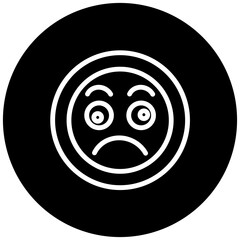 Obraz premium Unamused Face Icon