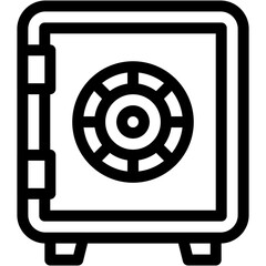 Vector Icon safebox, safety box, safe deposit, safe boxes, deposit box