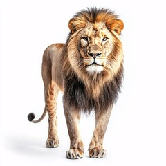 Obraz premium lion isolated on white background