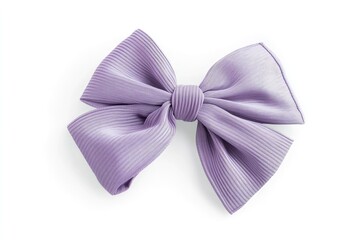 Lilac ribbon bow hair clip