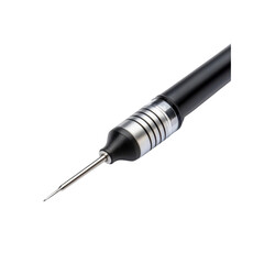 Precision Micro-Drill Bit with Black Handle and Silver Accents - Close-up Product Shot