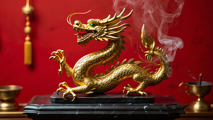 Obraz premium decorative dragon