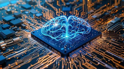 Digital brain on a chip representation with advanced circuit interface