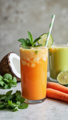 Fototapeta premium Fresh Vietnamese Flavors: Drinkable 