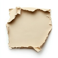 Ripped off beige paper