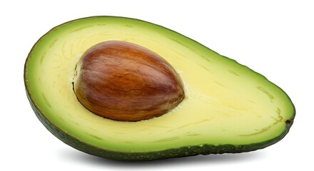 Macro Sliced Avocado &ndash; Realistic Green Texture