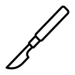 Scalpel Vector Line Icon Design
