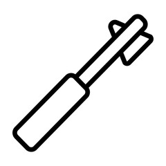 Reflex Hammer Vector Line Icon Design