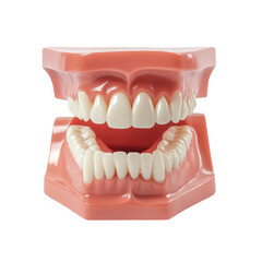 Obraz premium Dental model showing teeth on transparent background