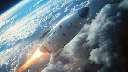 Fototapeta premium Advanced Aerogel Heat Shields for Spaceship Protection and Safety