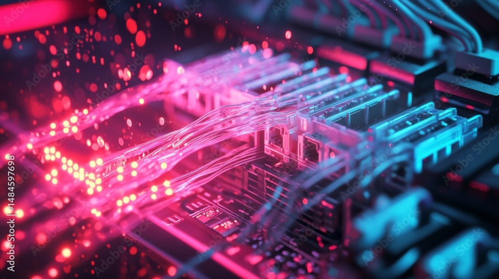 Poster high-speed internet router demodulator in network technology