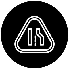 Converging Road Icon