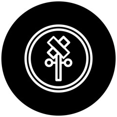 Railroad Crossing Icon