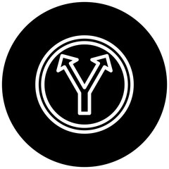 Y Intersection Icon