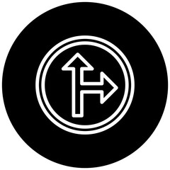 Side Road Right Icon