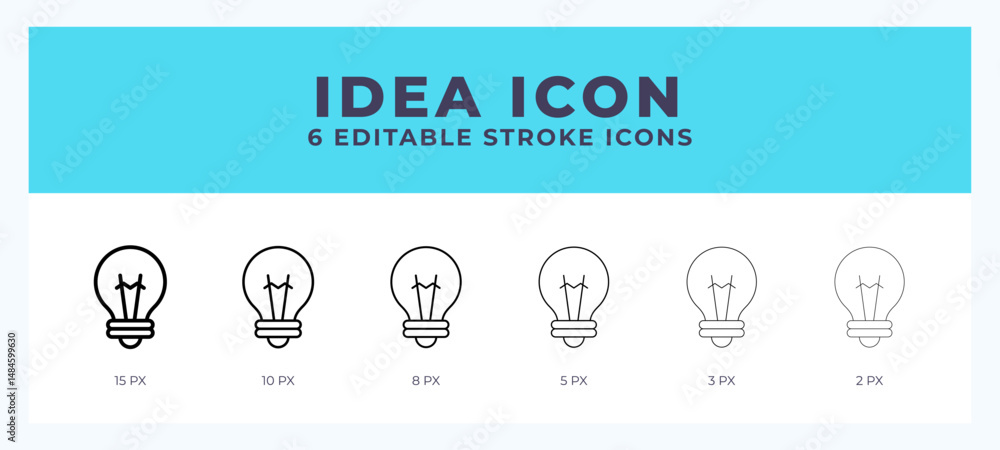 Poster idea line icon. high quality icon symbol for web design. app
