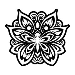 An icon of butterfly in solid style