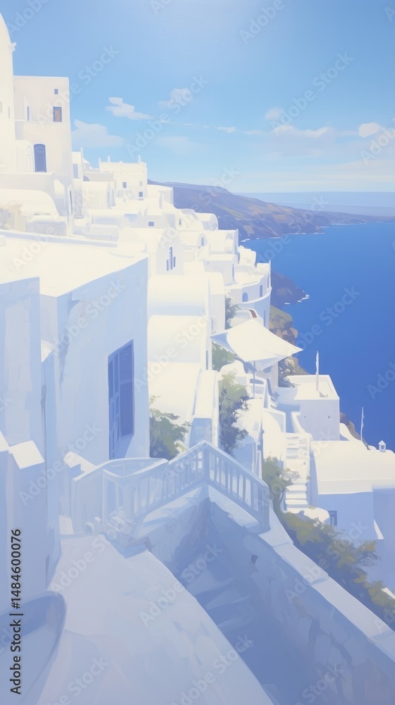 Poster a santorini architecture santorini building.