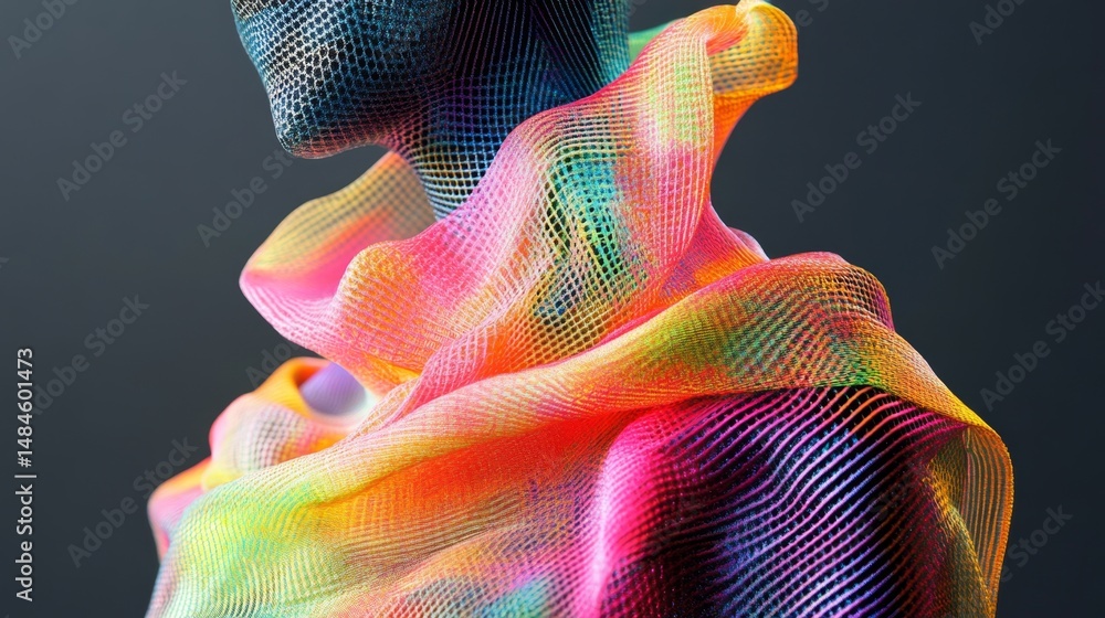 Poster innovative smart textiles with nanocoatings that change color dynamically