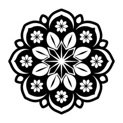 A solid style icon showing cherry flower bloom