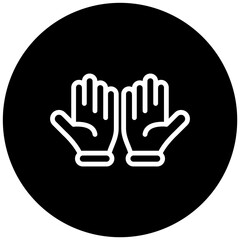 Obraz premium Gloves Vector Icon