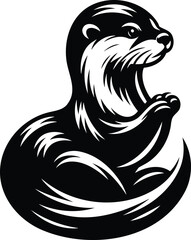 Young Otter Outline Icon