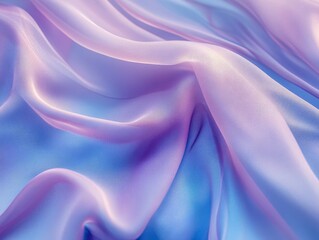 Obraz premium Soft Focus Futuristic Fabric in Lavender and Powder Blue Hues