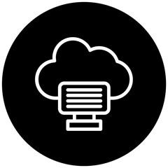 Cloud Computing Vector Icon