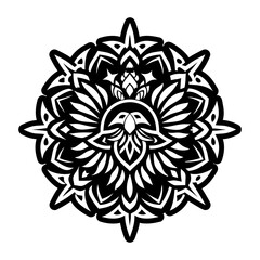 Obraz premium A solid icon showing eagle symbol