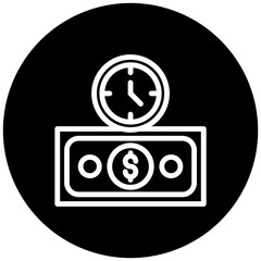 Time Based Payment Vector Icon