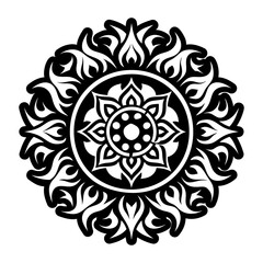 Solid icon showing fire mandala burning energy