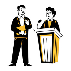 A hand drawn illustration of police call 

